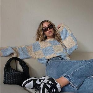 ♠️ Woven Top Knot Vegan Leather Bag ♣️